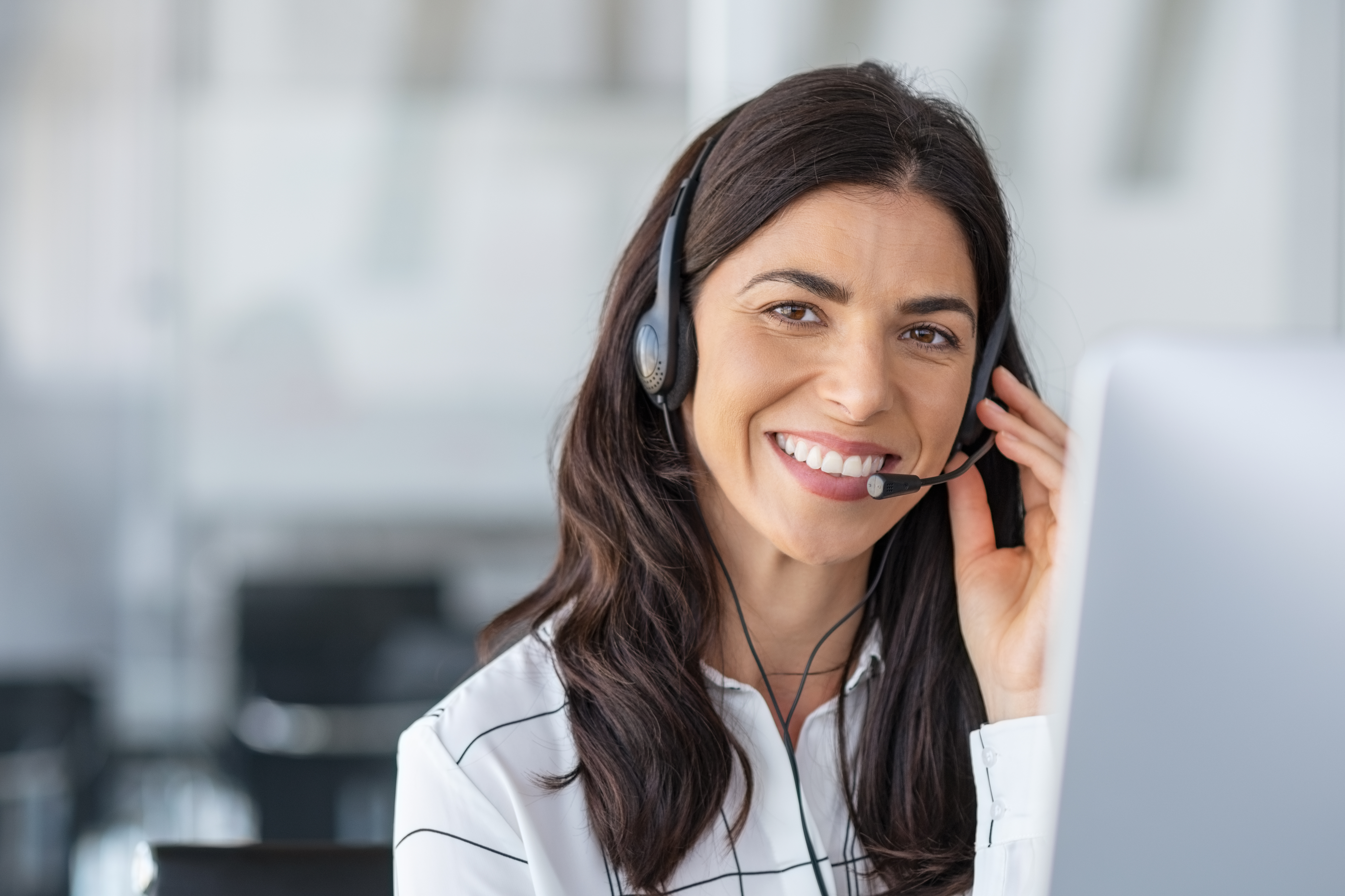 Service provider speaking in phone